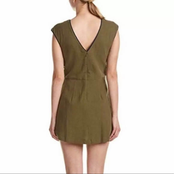 Piper By Townsen BEI OLIVE embroidered Romper M - Picture 3 of 12